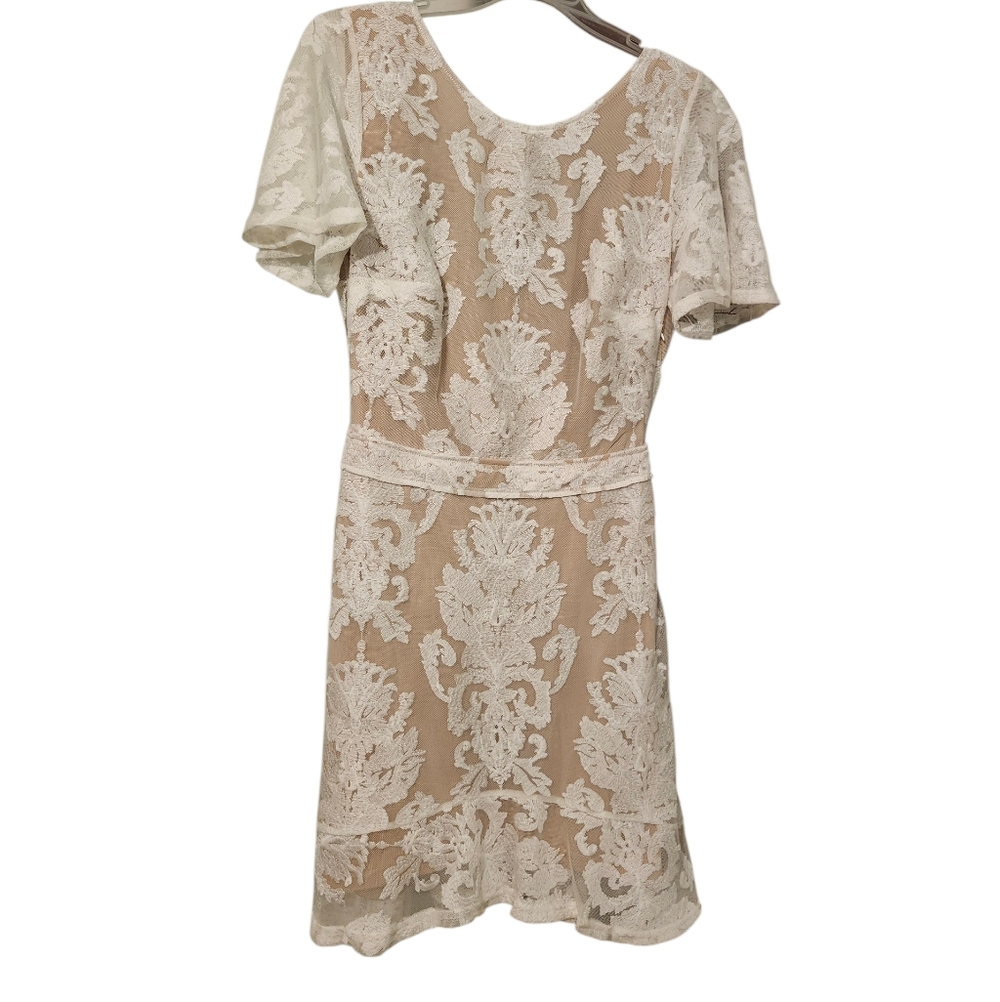 For Love And Lemons Cream and Tan Lace Dress - S